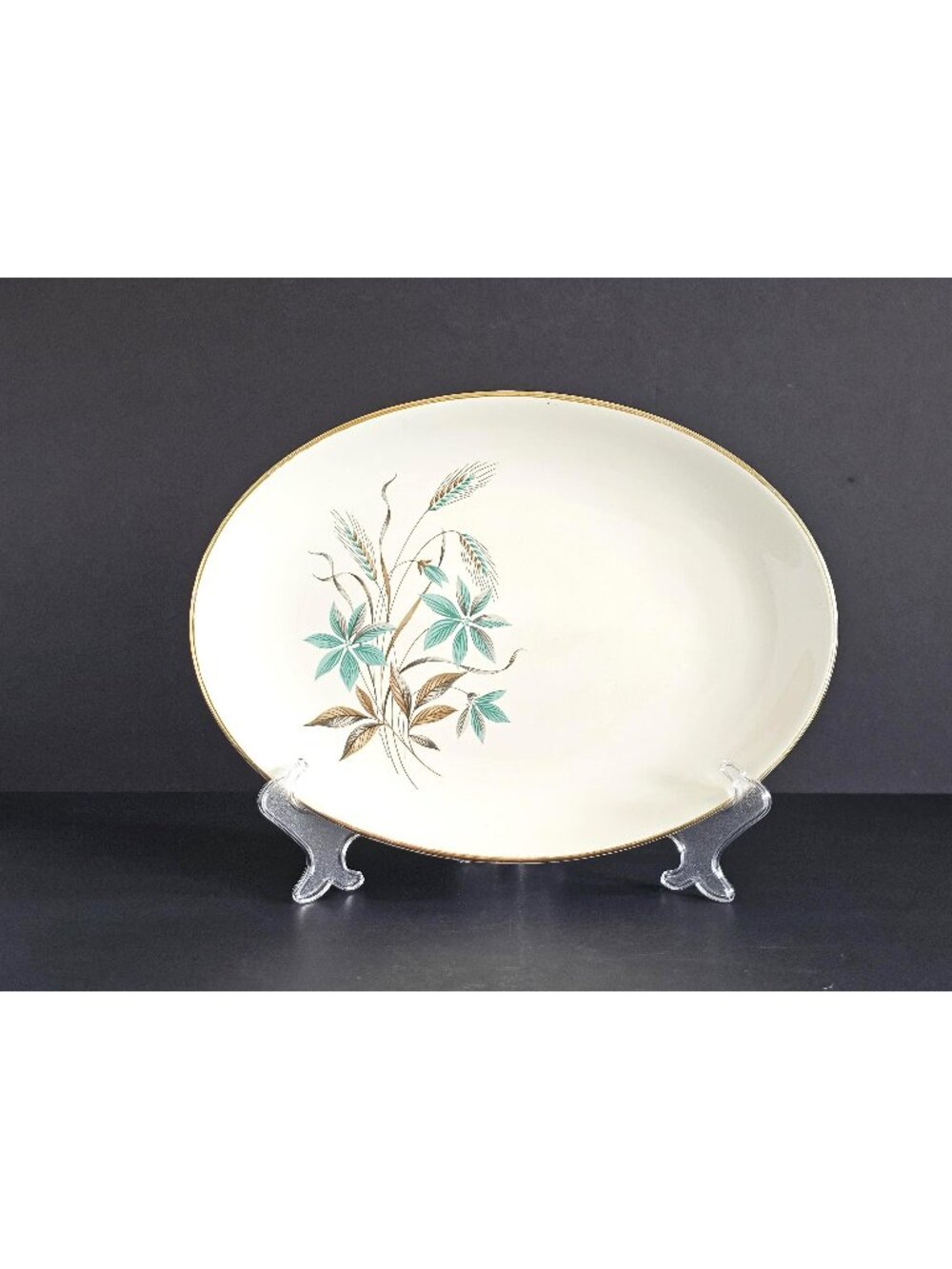 Vintage Georgian China Canadian Wheat Large Platter